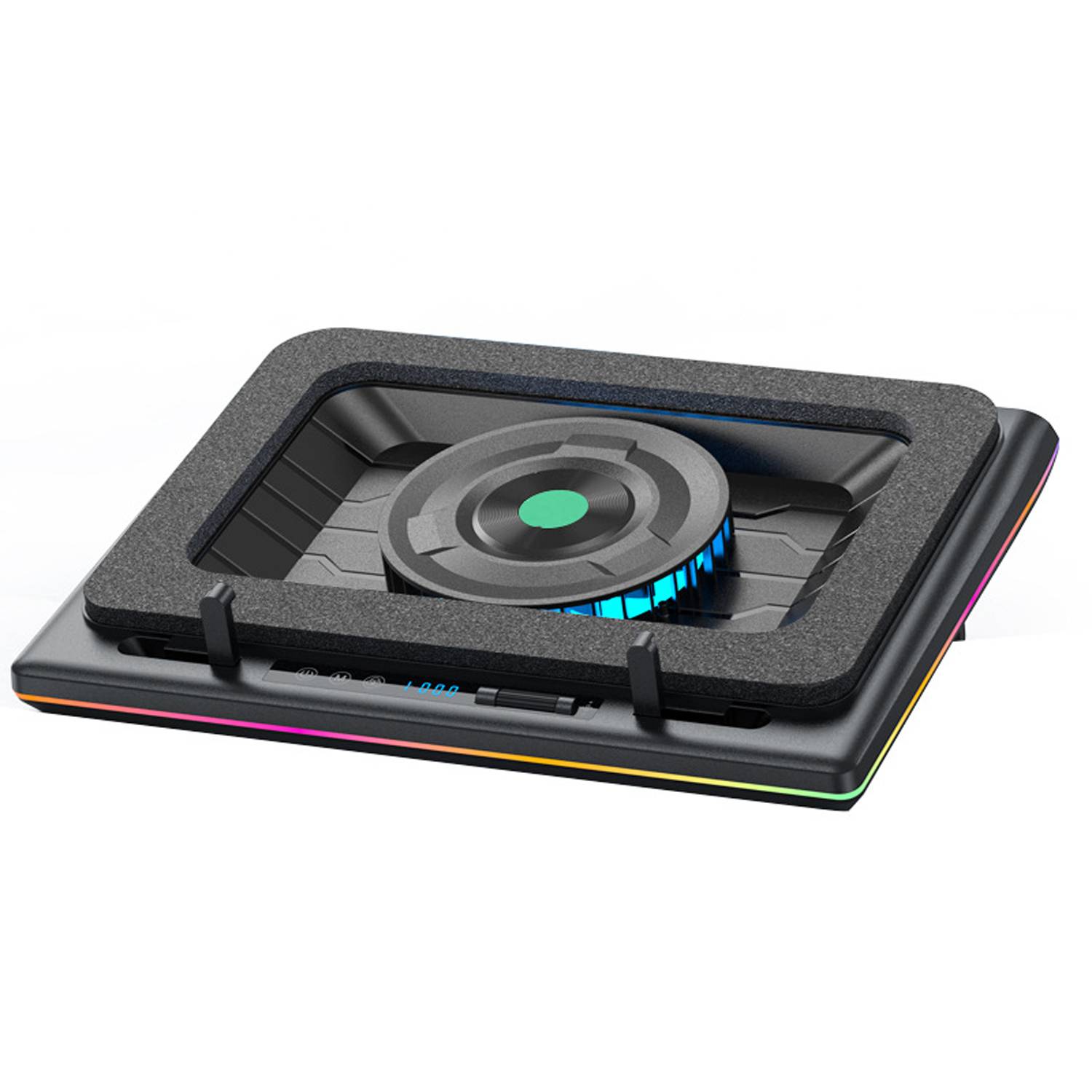 RGB Laptop Cooling Pad with Turbo Fan & Adjustable Stand 1