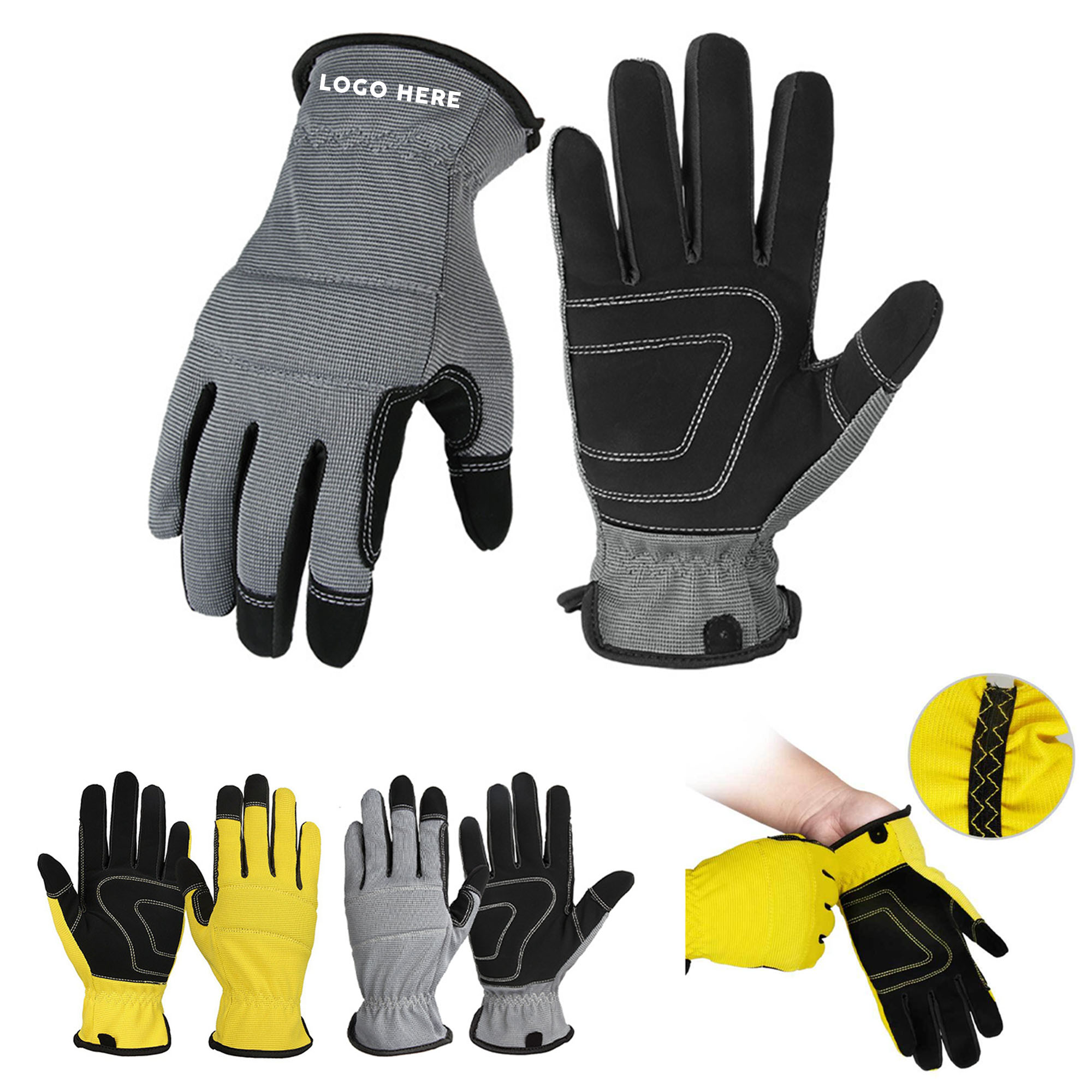 Anti-slip touch screen gloves 1
