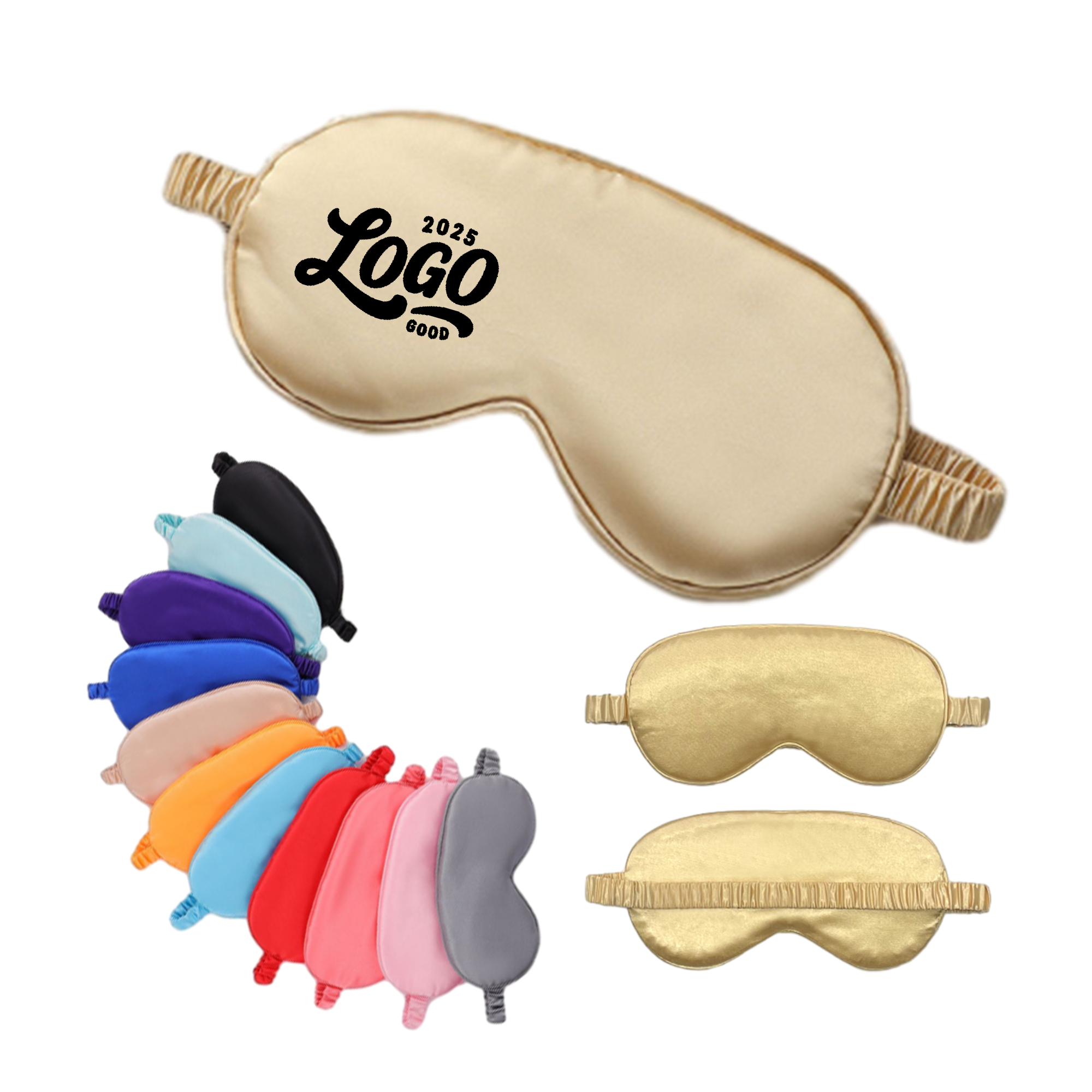 Soft Imitation Silk Sleep Mask In Multiple Colors 1