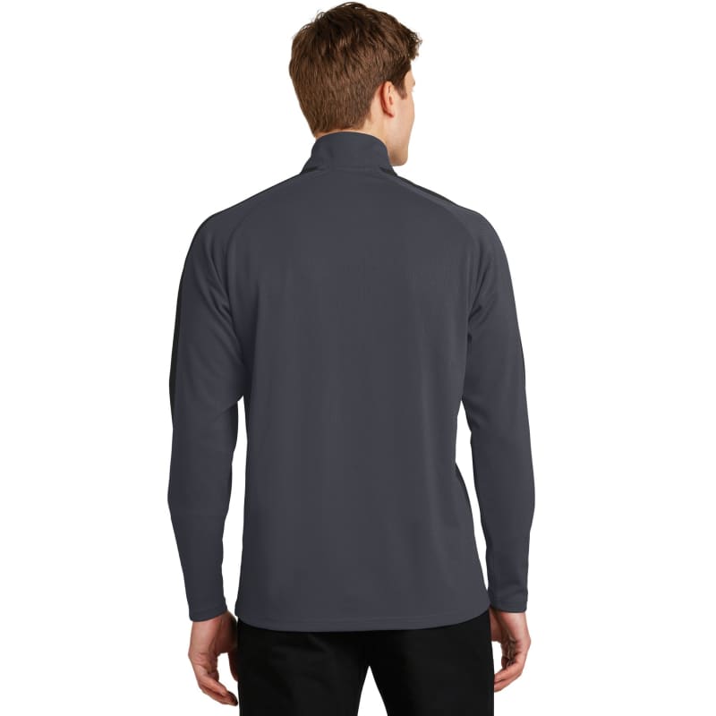 Sport-Tek Sport-Wick Textured Colorblock 1/4-Zip Pullover. 18
