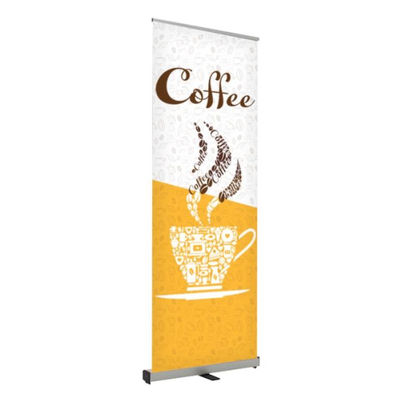 Coffee Pre Printed outdoor display Roll Fx Banner 24" x 80" - Design 2 2