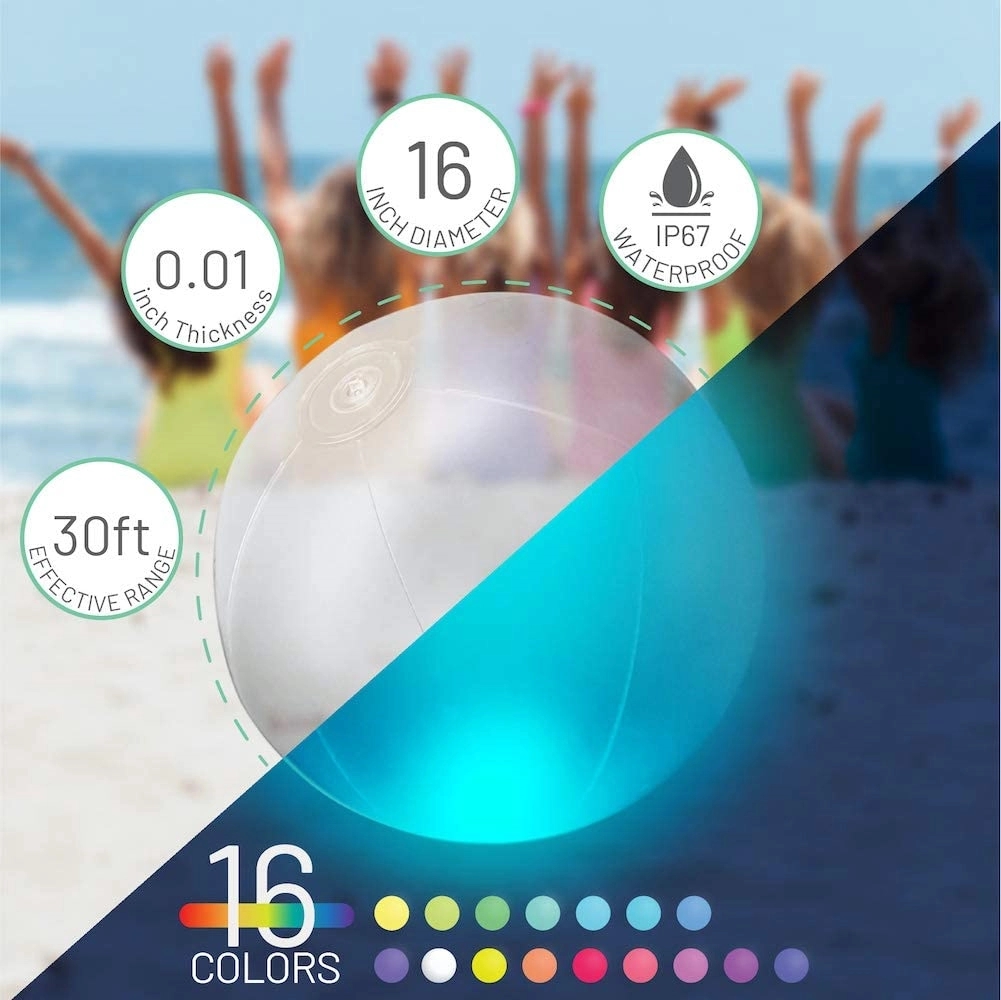 16" LED Beach Ball 2