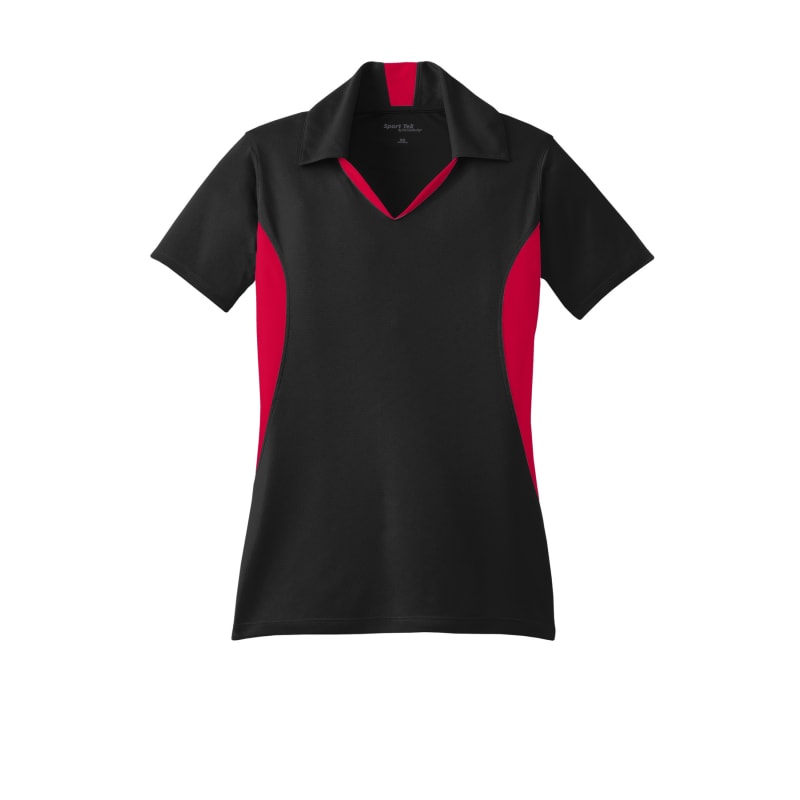 Sport-Tek Women's Side Blocked Micropique Sport-Wick Polo. 15
