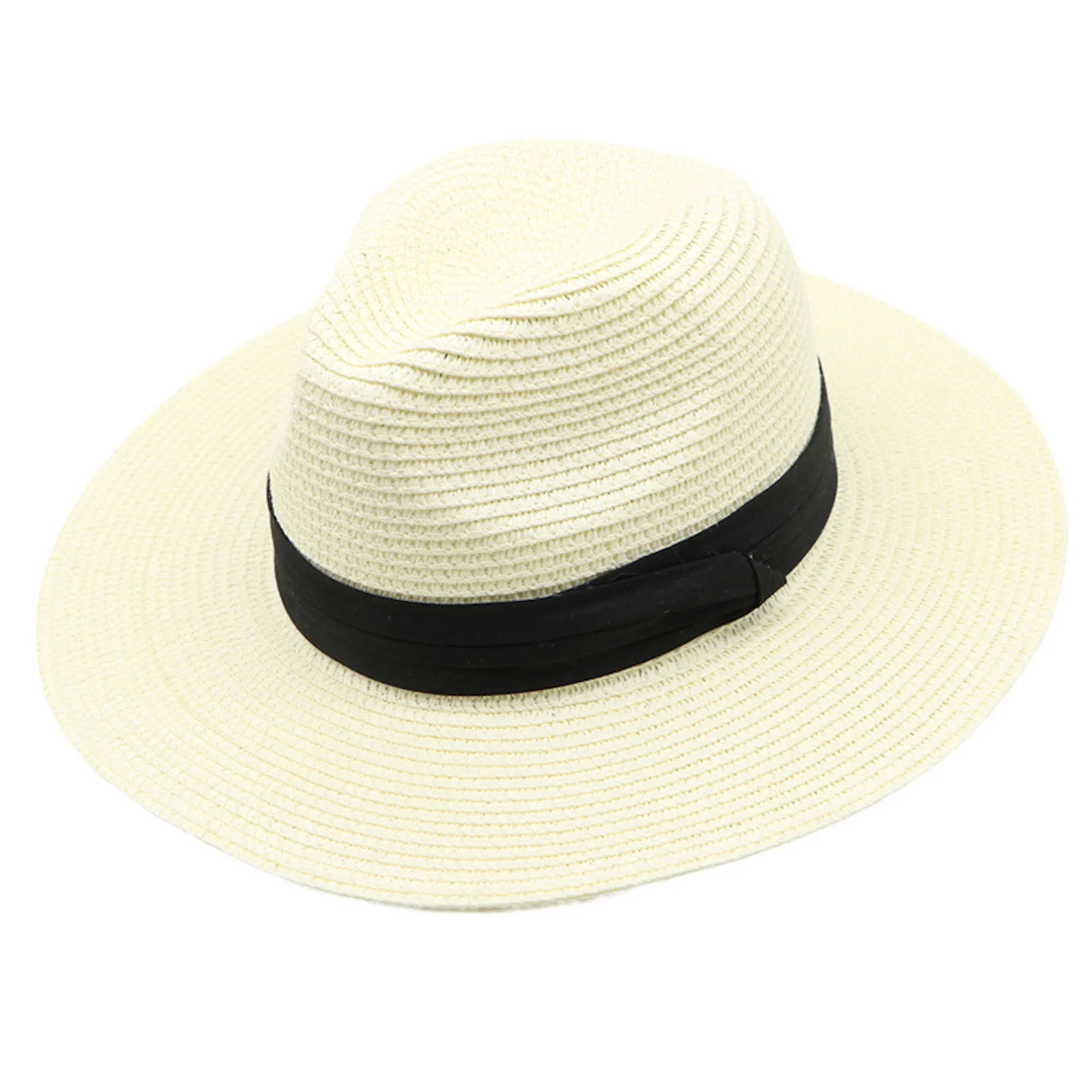 Wide Brim Straw Hat MOQ50 Fedora 1