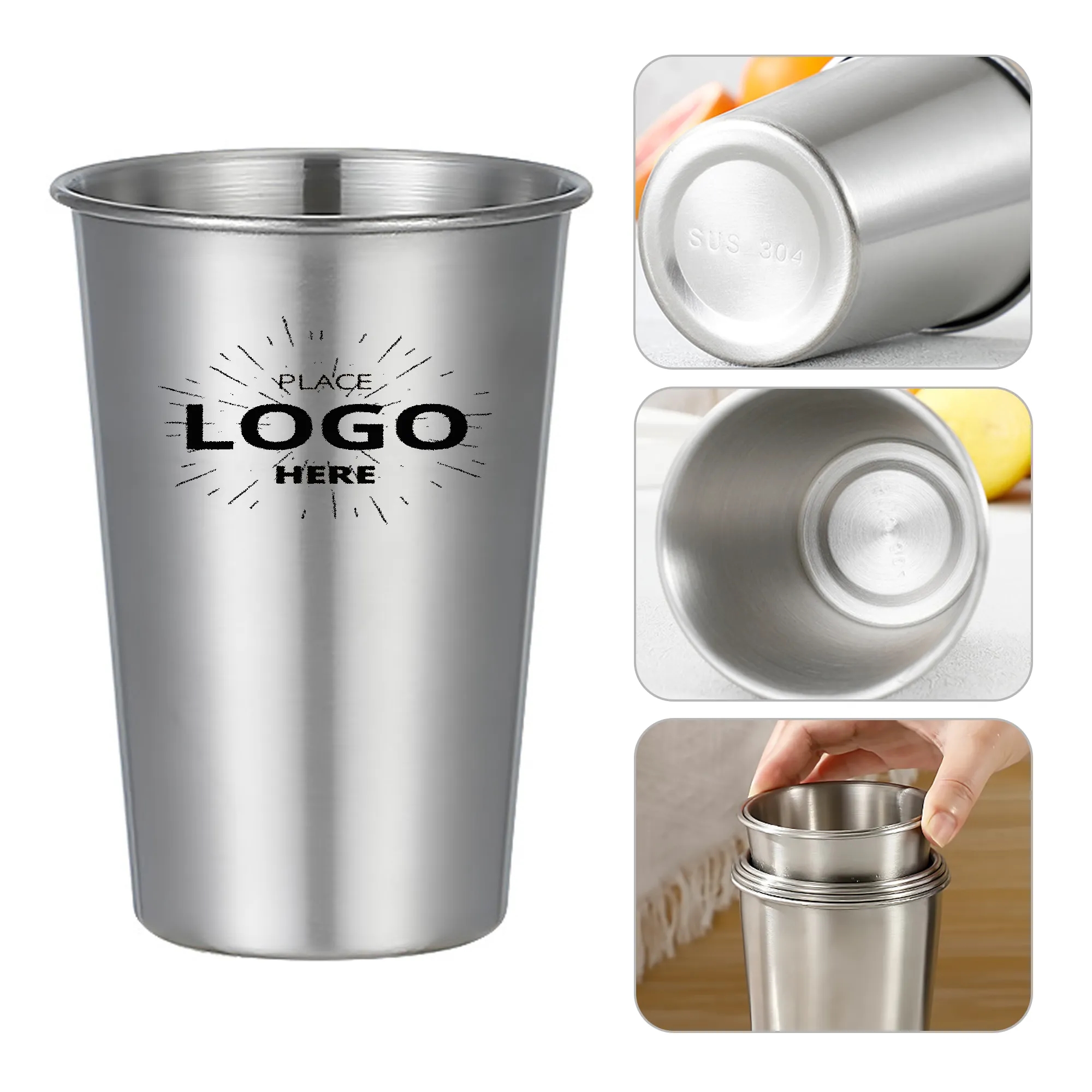 12Oz Stainless Steel Cups 2