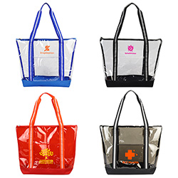 Diamond Clear TPU Zippered Tote 21