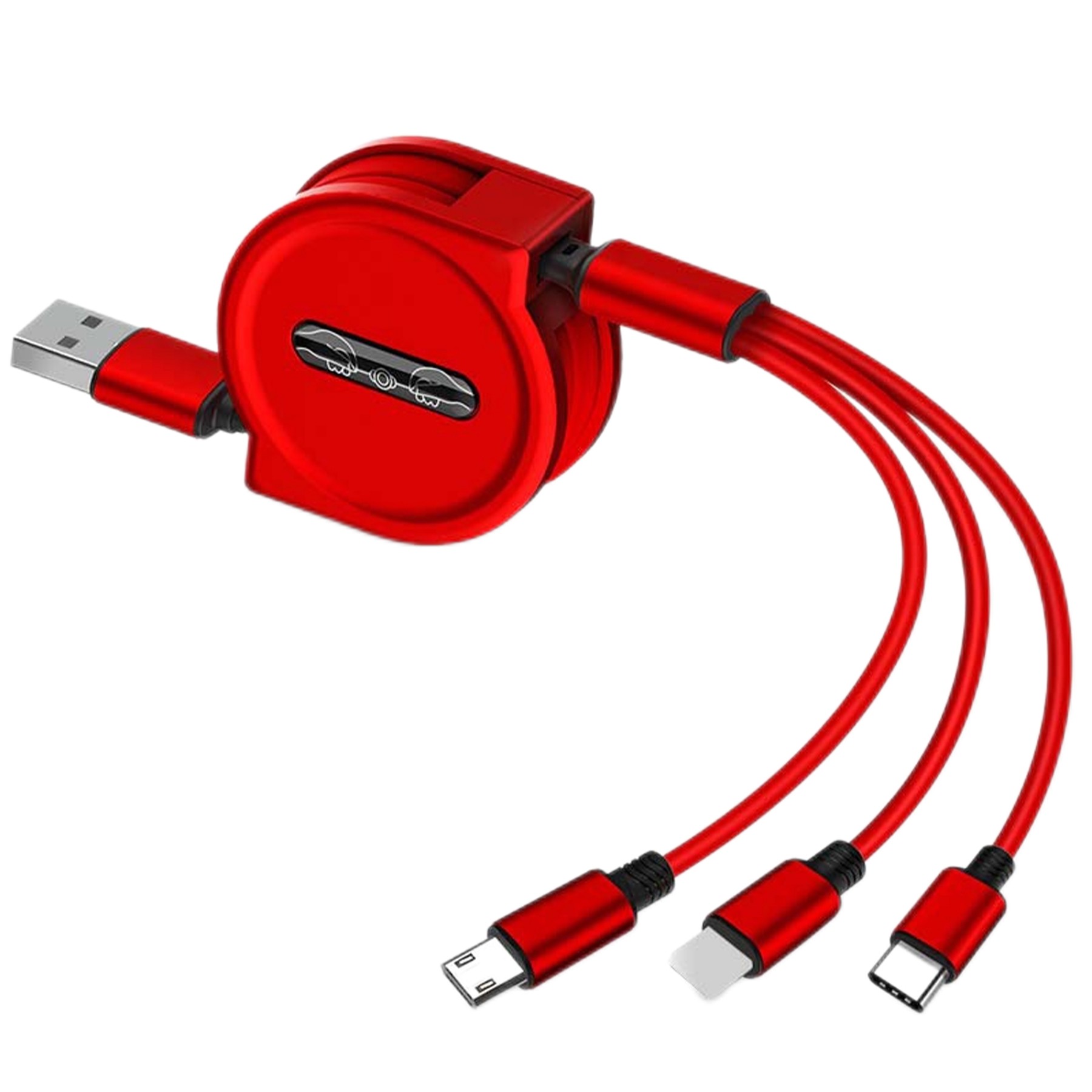 Retractable 3-In-1 Fast Charging Data Cable 1