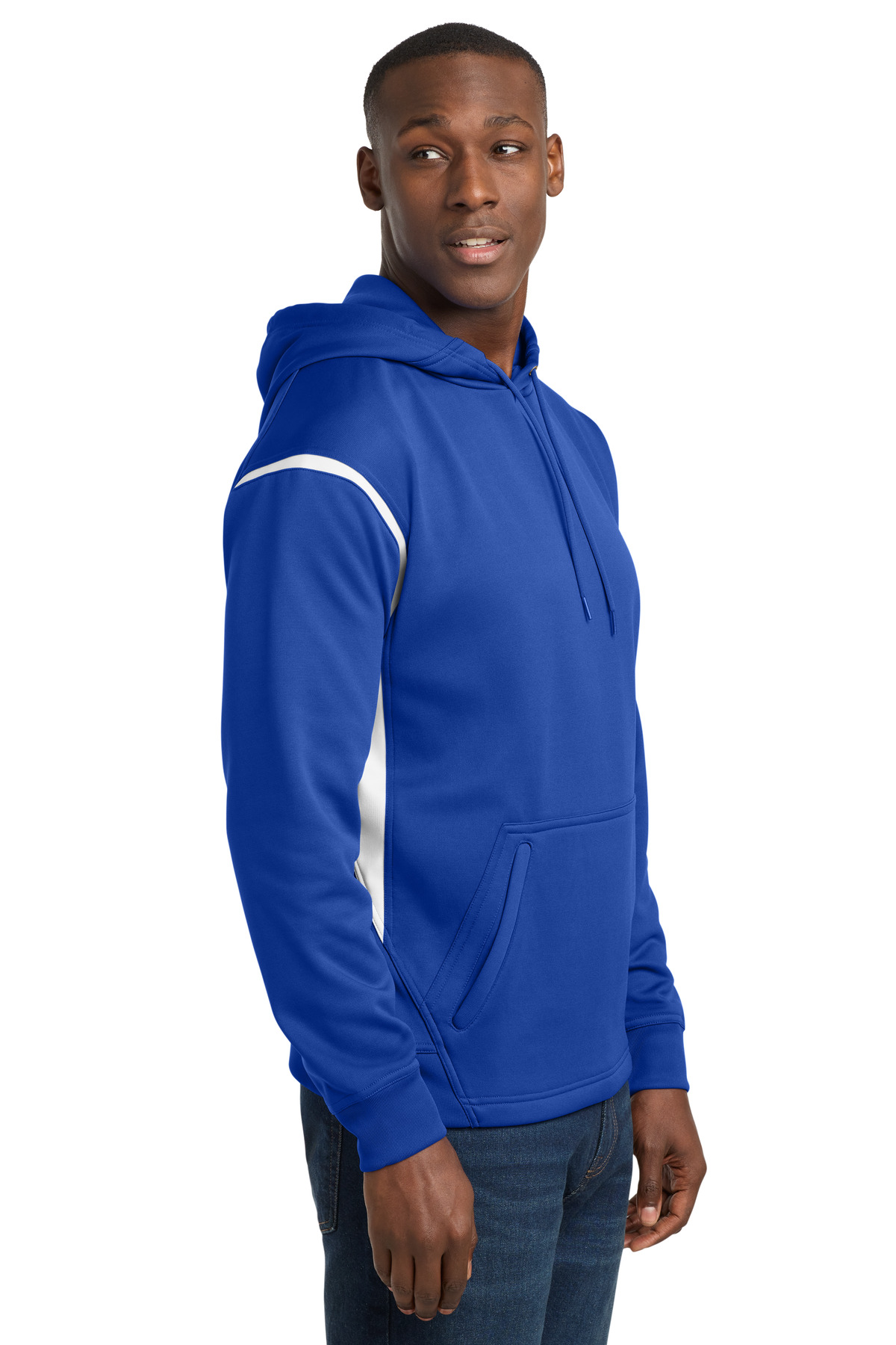 Sport-Tek Tech Fleece Colorblock Hooded Sweatshirt. F246 4
