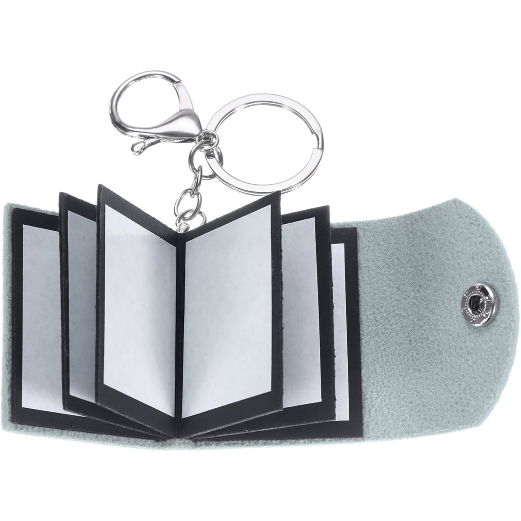 Leather Mini Photo Album Keychain 5