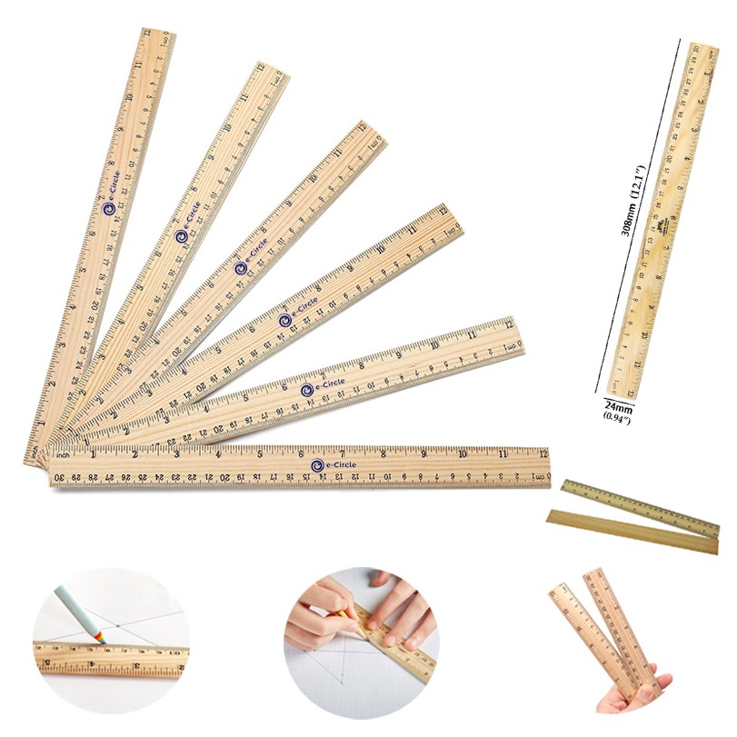 12" Wooden Ruler 2