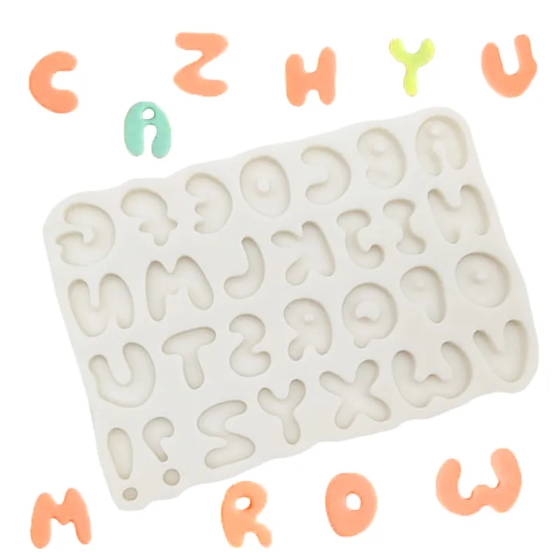 26 Cavity Silicone Letter Mold 3