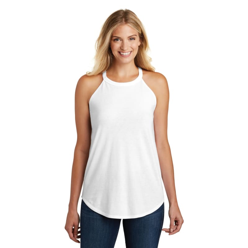 District Women's Perfect Tri Rocker Tank. 22