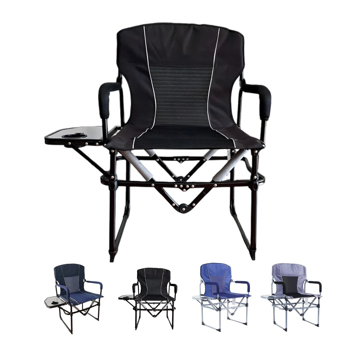 Oxford Foldable Chair with Table Tray 8