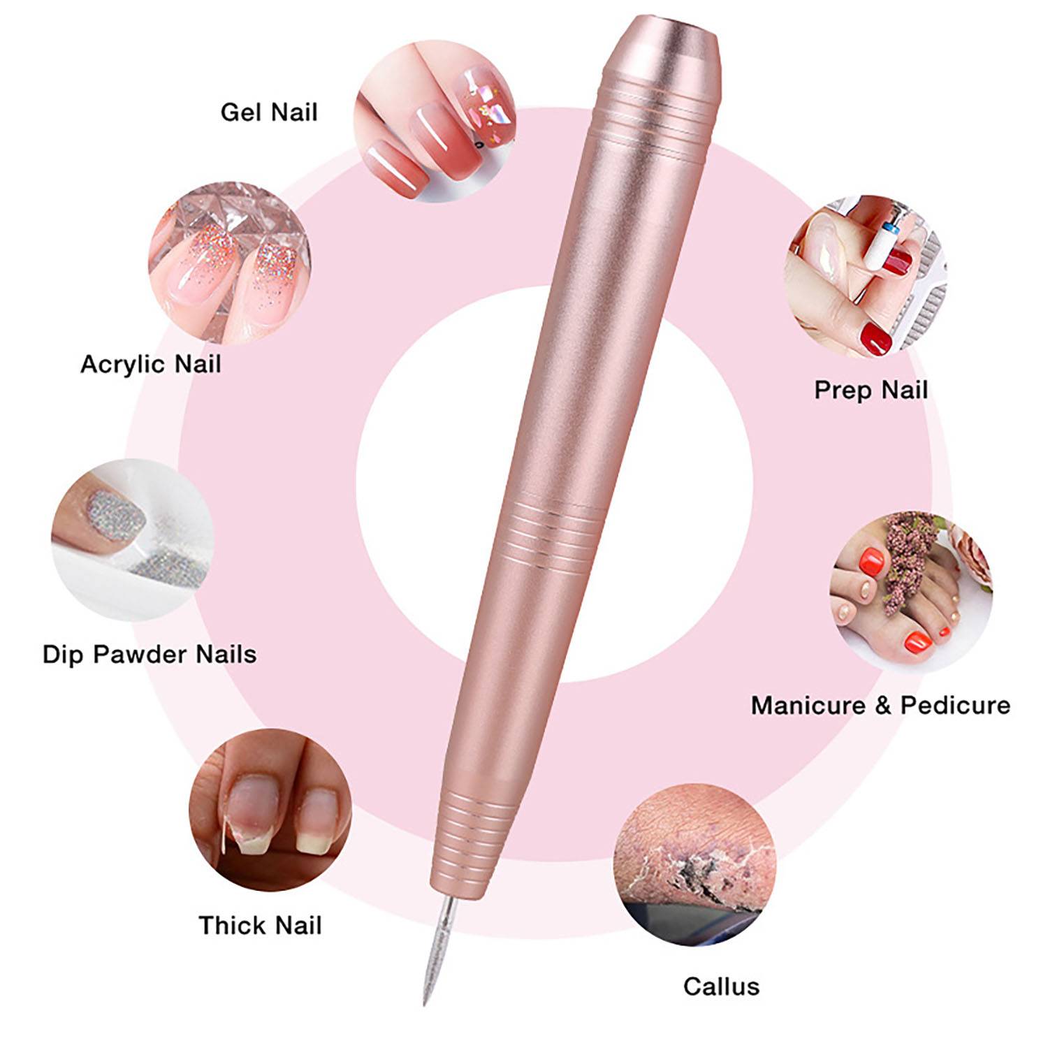 Manicure Portable Electric Nail Drill Kit 6