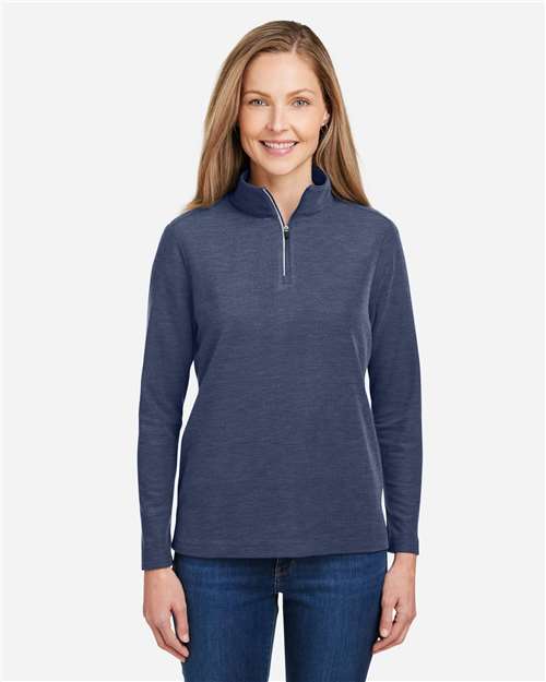 Women's Fusion ChromaSoft™ Pique Quarter-Zip Pullover - CE405W 22