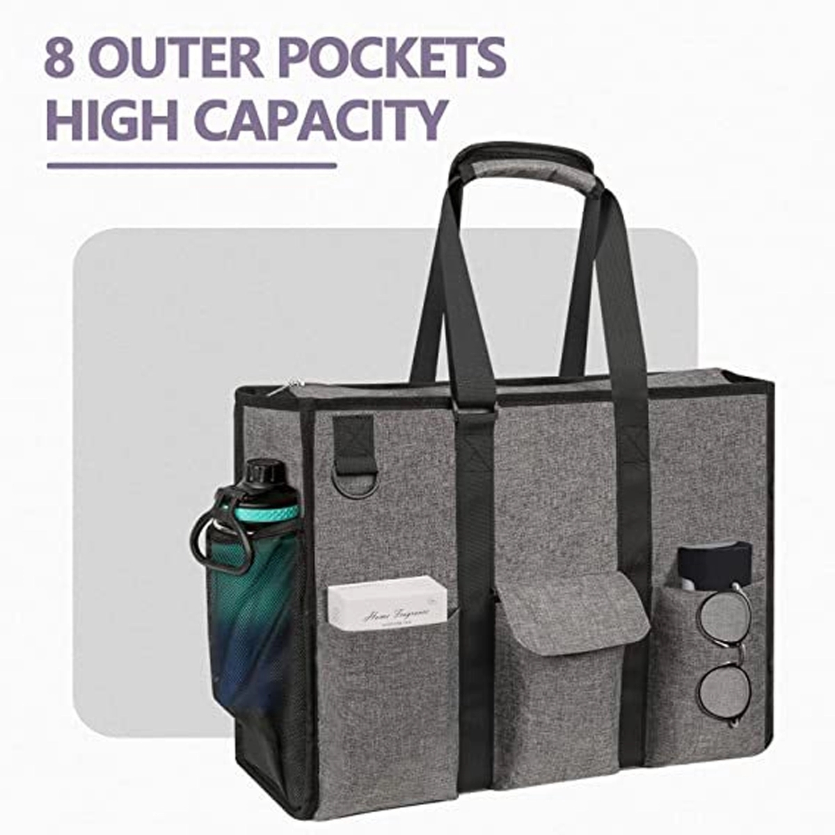 Custom Utility Water Resistant Zipper Tote Bag 4
