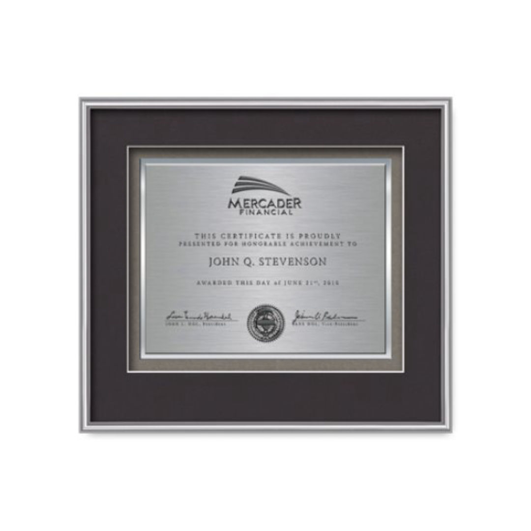 Fenestra Certificate TexEtch - Silver 4