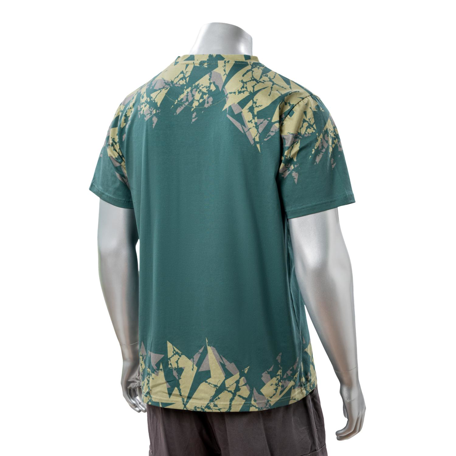 100% Cotton Full Color Reactive Digital Print Men's Short Sleeve T-Shirt - 5.3 oz 5