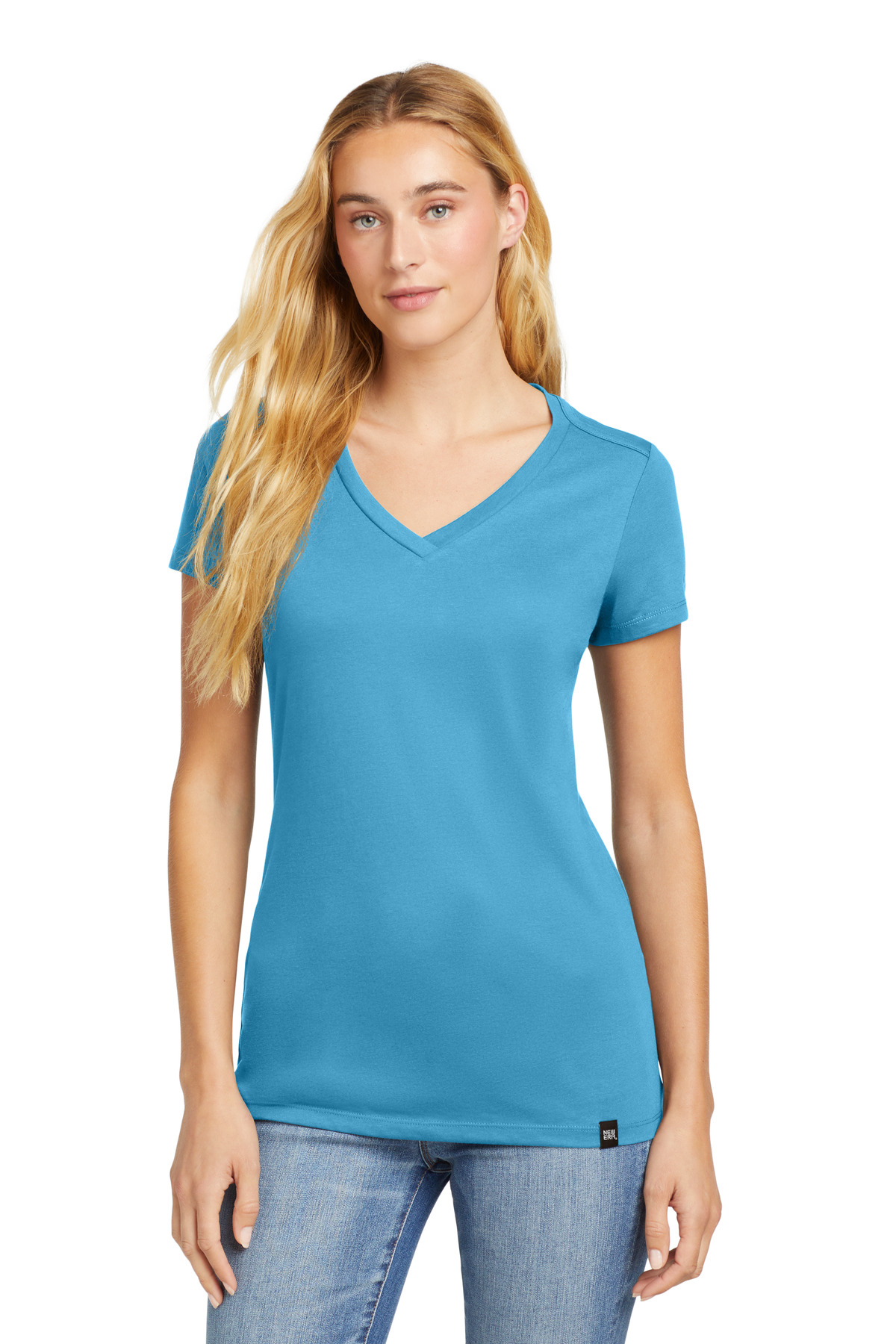 New Era Women's Heritage Blend V-Neck Tee. LNEA101 9