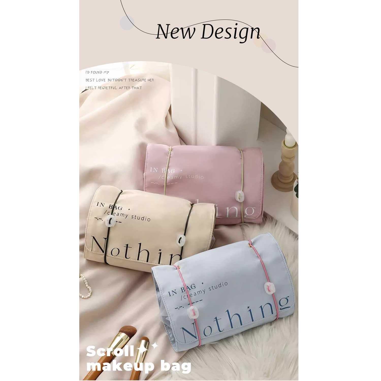 Large-Capacity Detachable Minimalist Foldable Makeup Bag 4