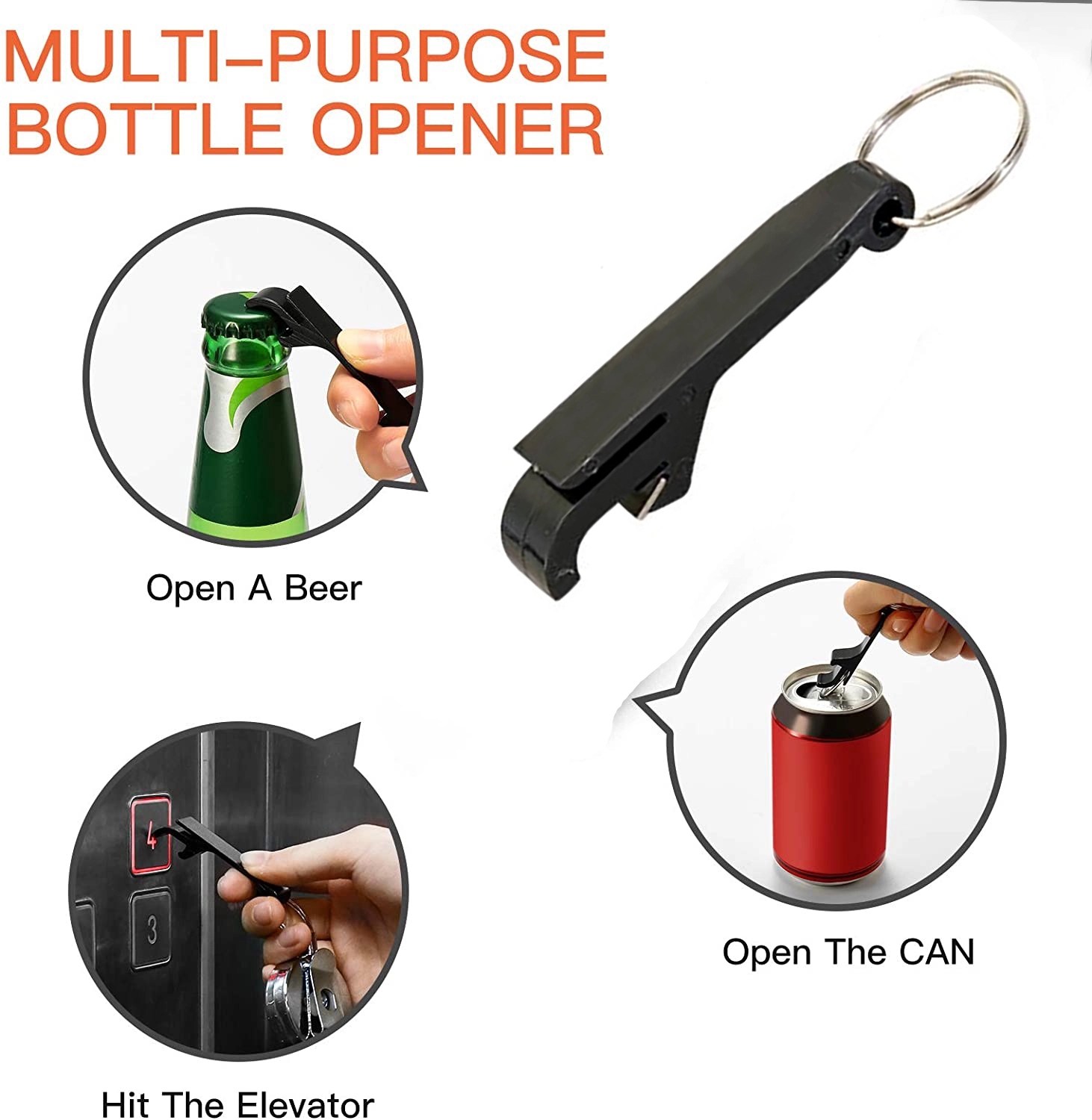 Plastic Bottle Opener Keychain 4