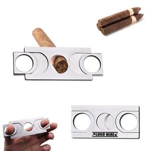 Compact Cigar Cutter With Black Ring And Double Sharp Blades 10