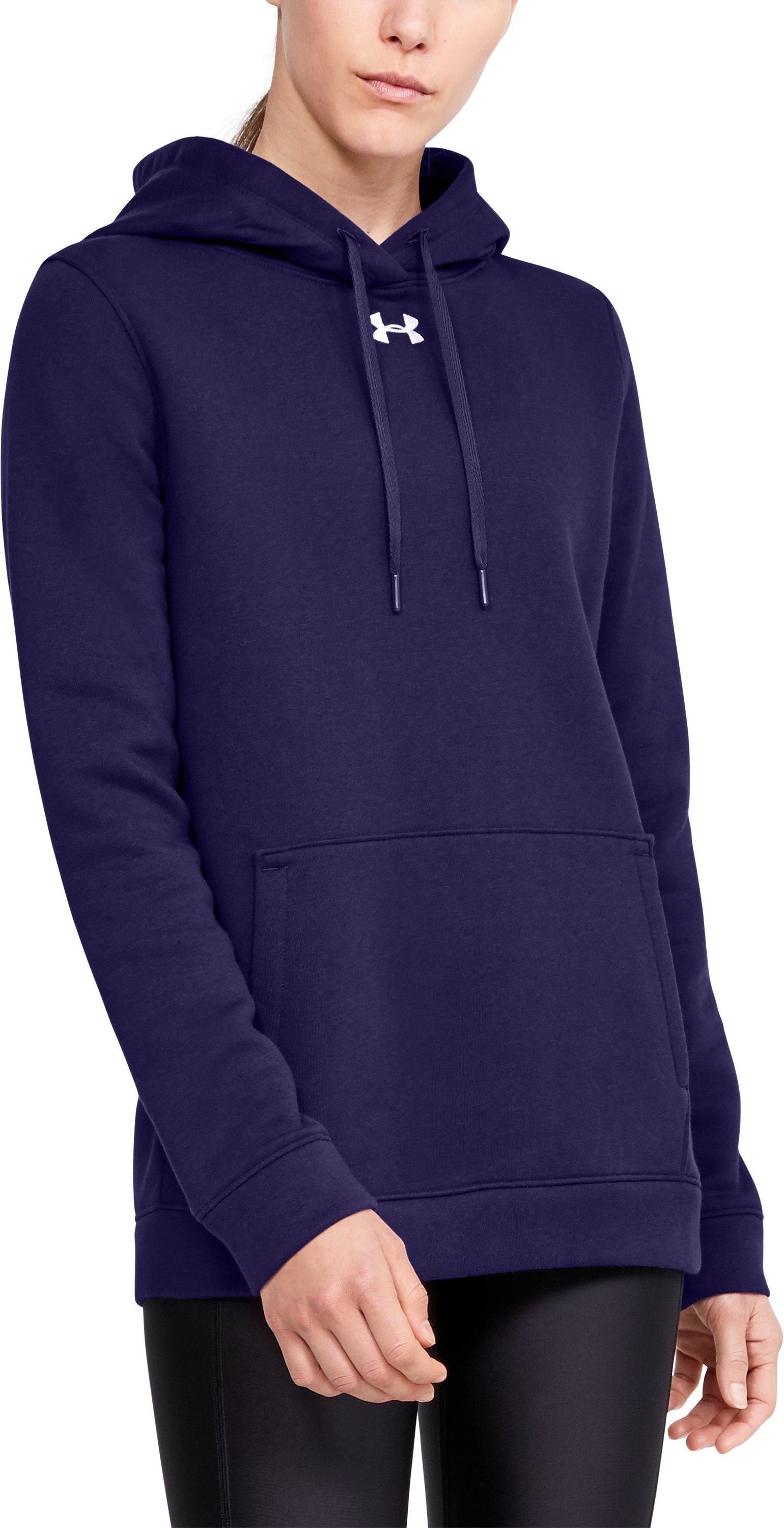 UA Hustle Fleece Women's Hoodie, custom hoodie or sweatshirt with logo imprint 9