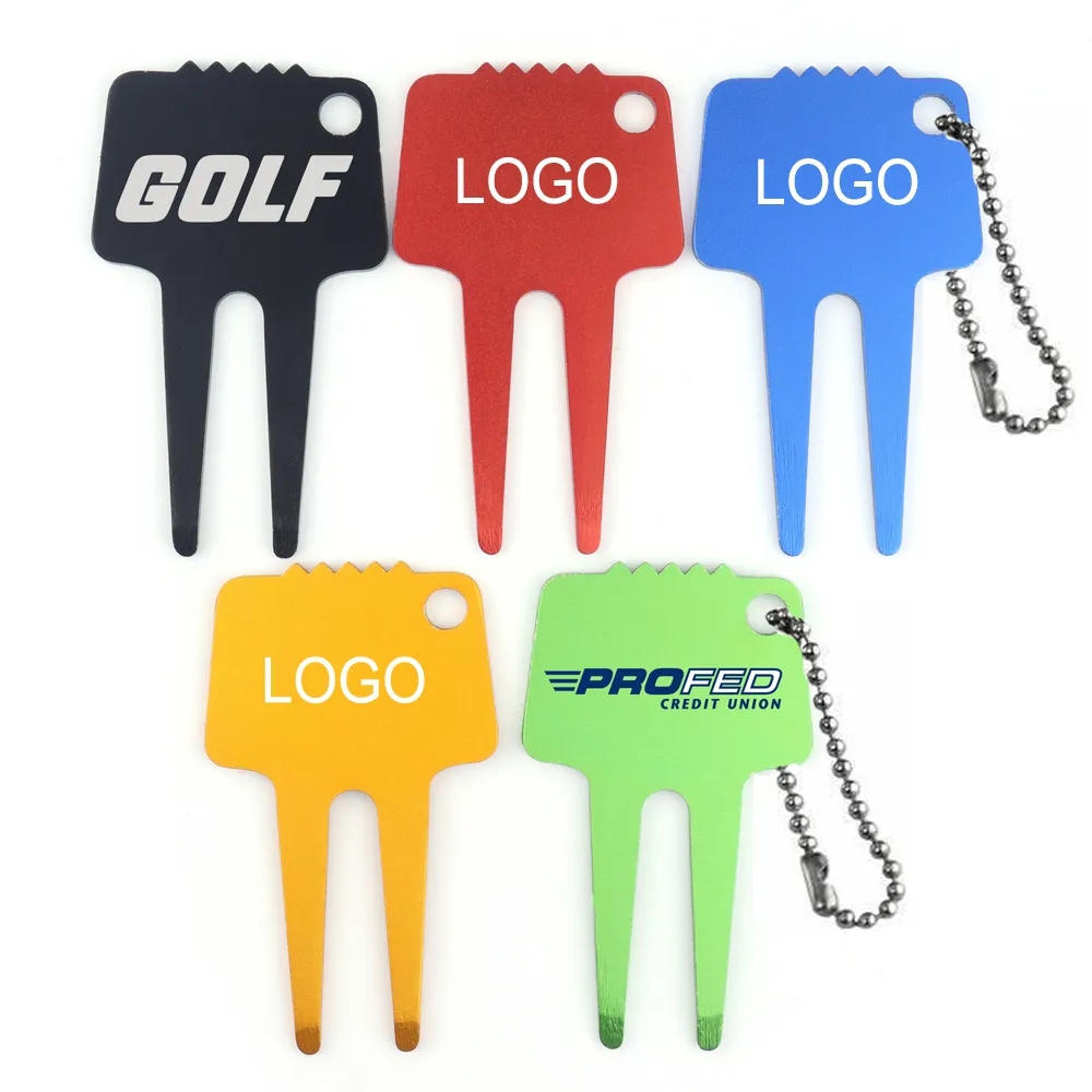 Aluminum Golf Divot Tool Key Chain 5