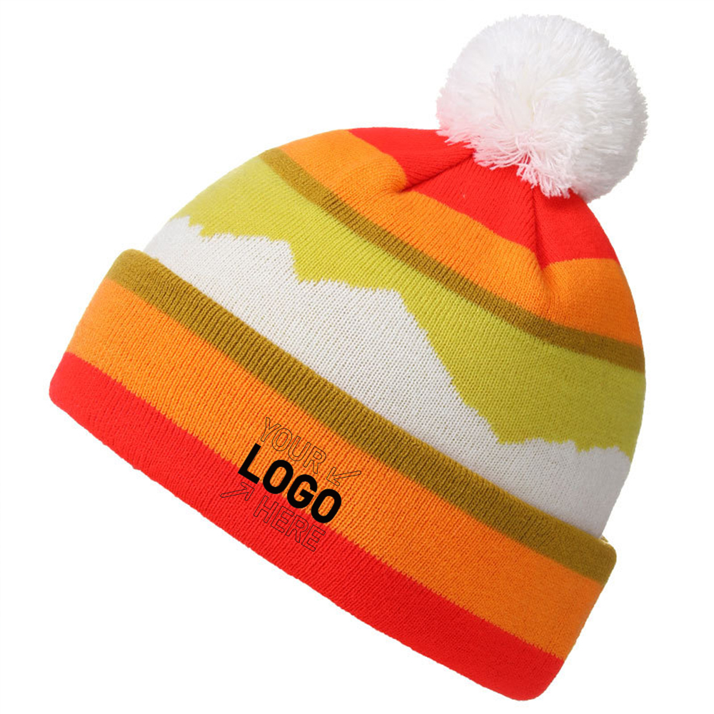 Thick winter cute knitted hat 4