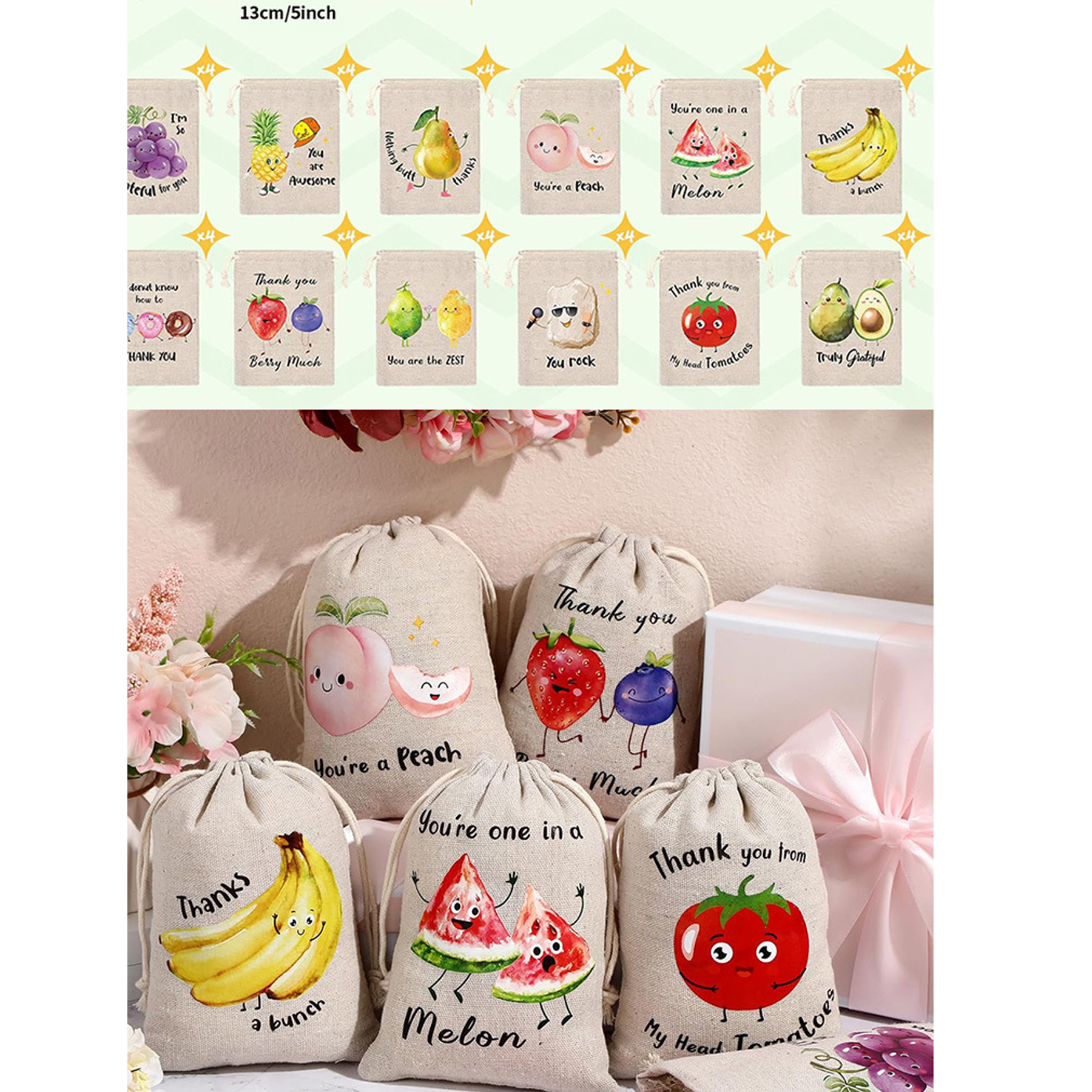 Thanksgiving Fall Harvest Canvas Tote Bag 5