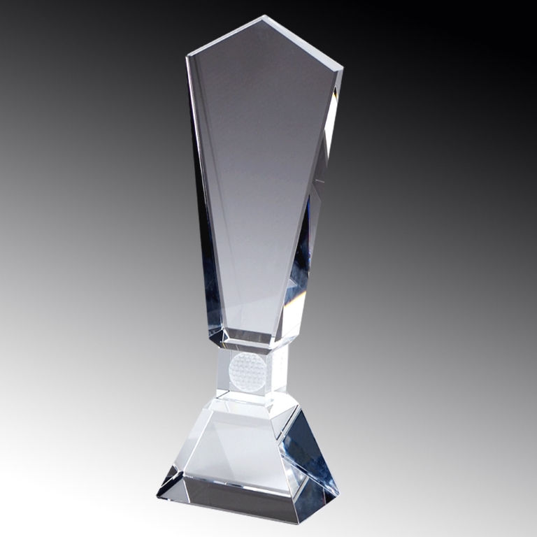 Large Global Golf Crystal Award
