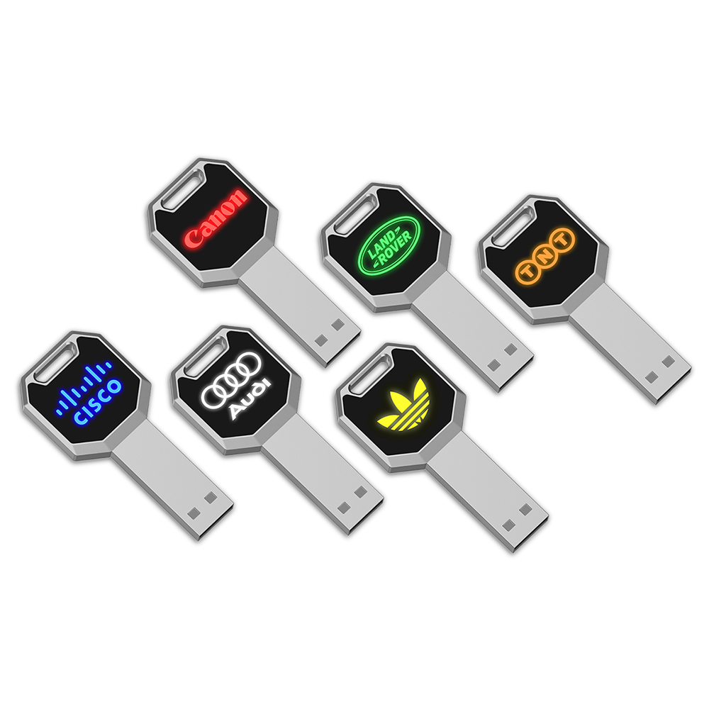 Edison Park Light-Up KEY USB Flash Drive