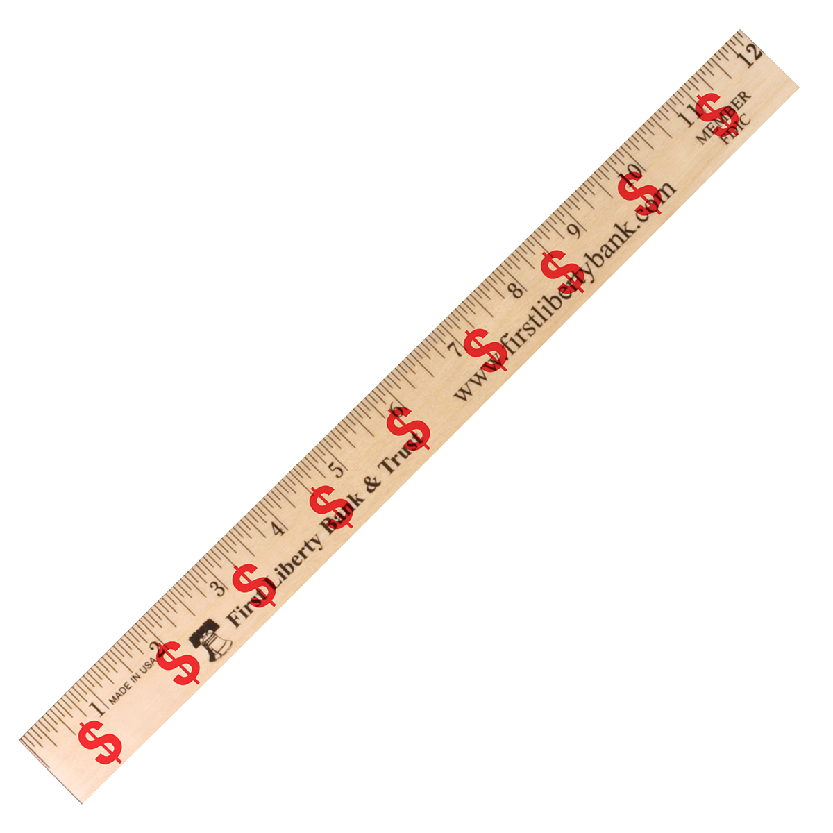 Dollar Sign/Financial Rulers - Clear Lacquer Finish 4