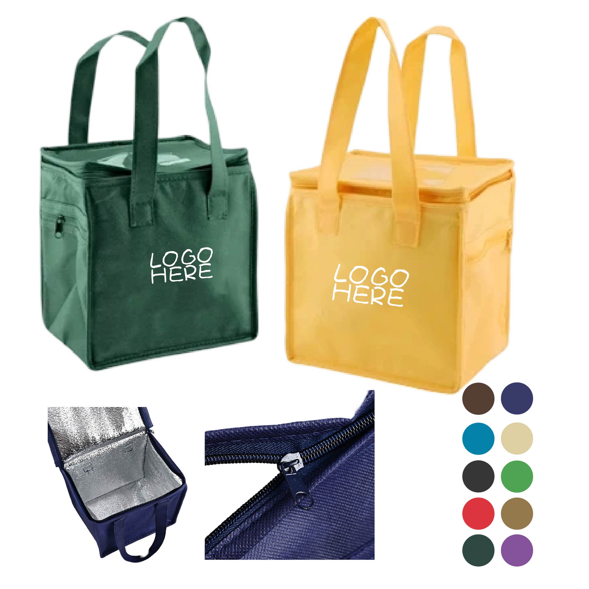 Foil Thermal Hot/Cold Cooler Insulation Zipper Bag 2
