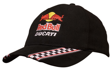 Brushed Heavy Cotton with Racing Ribbon On Peak & Closure