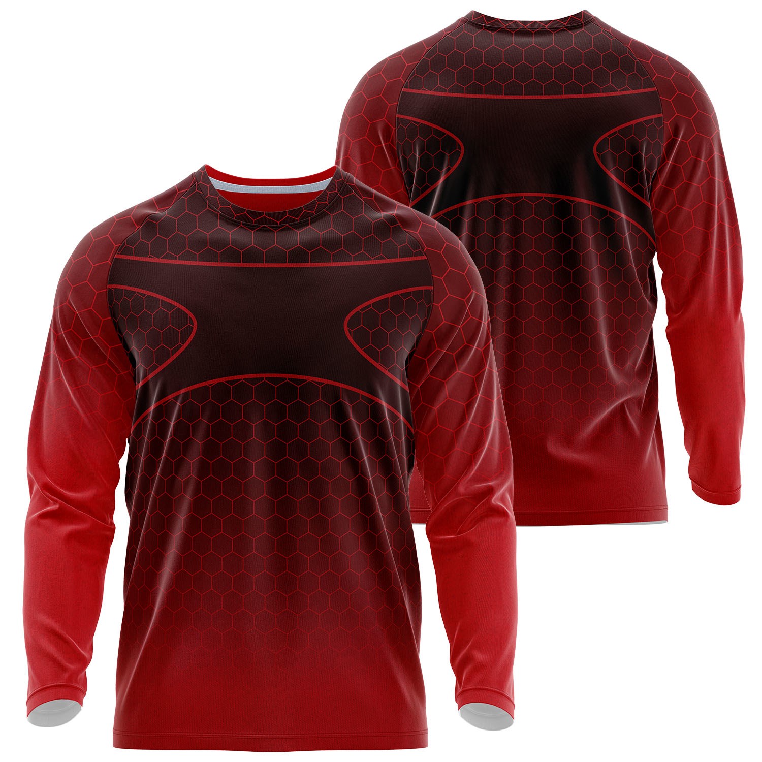 Unisex 180 GSM Cotton Feel Jersey Knitted Sublimation Long Sleeve T-shirt 4