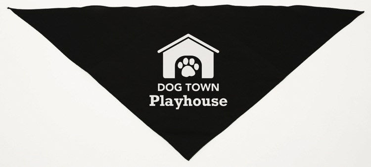 Personalized Large Black Triangle Pet Bandana