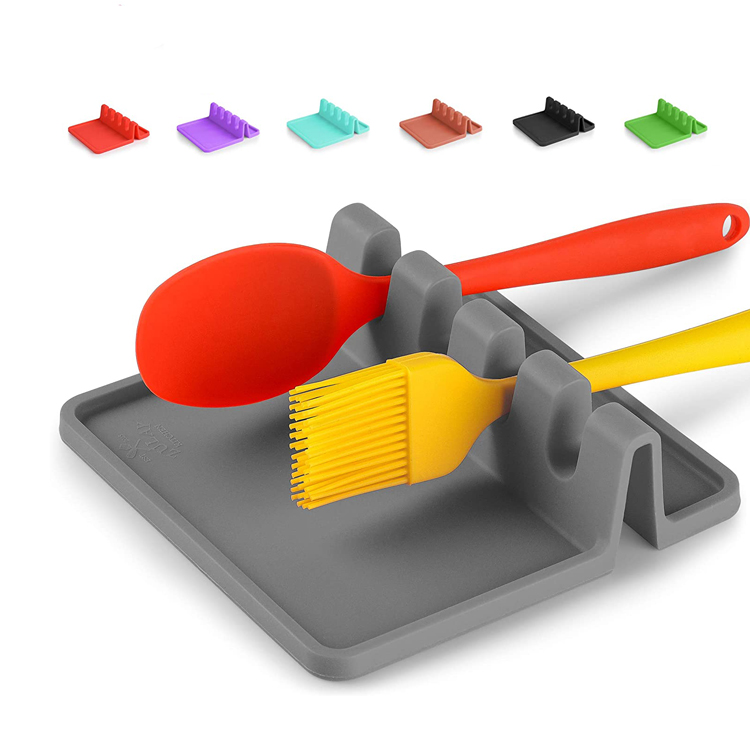Silicone Utensil Rest with Drip Pad 1