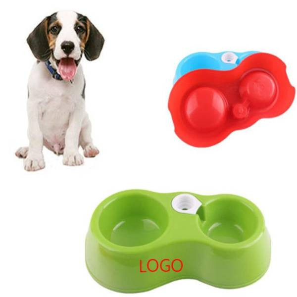 Double Drinking Food Pet Bowl 2