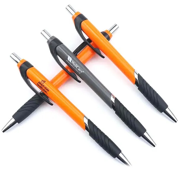 Colored Turbo Pen with Rubber Grip 3