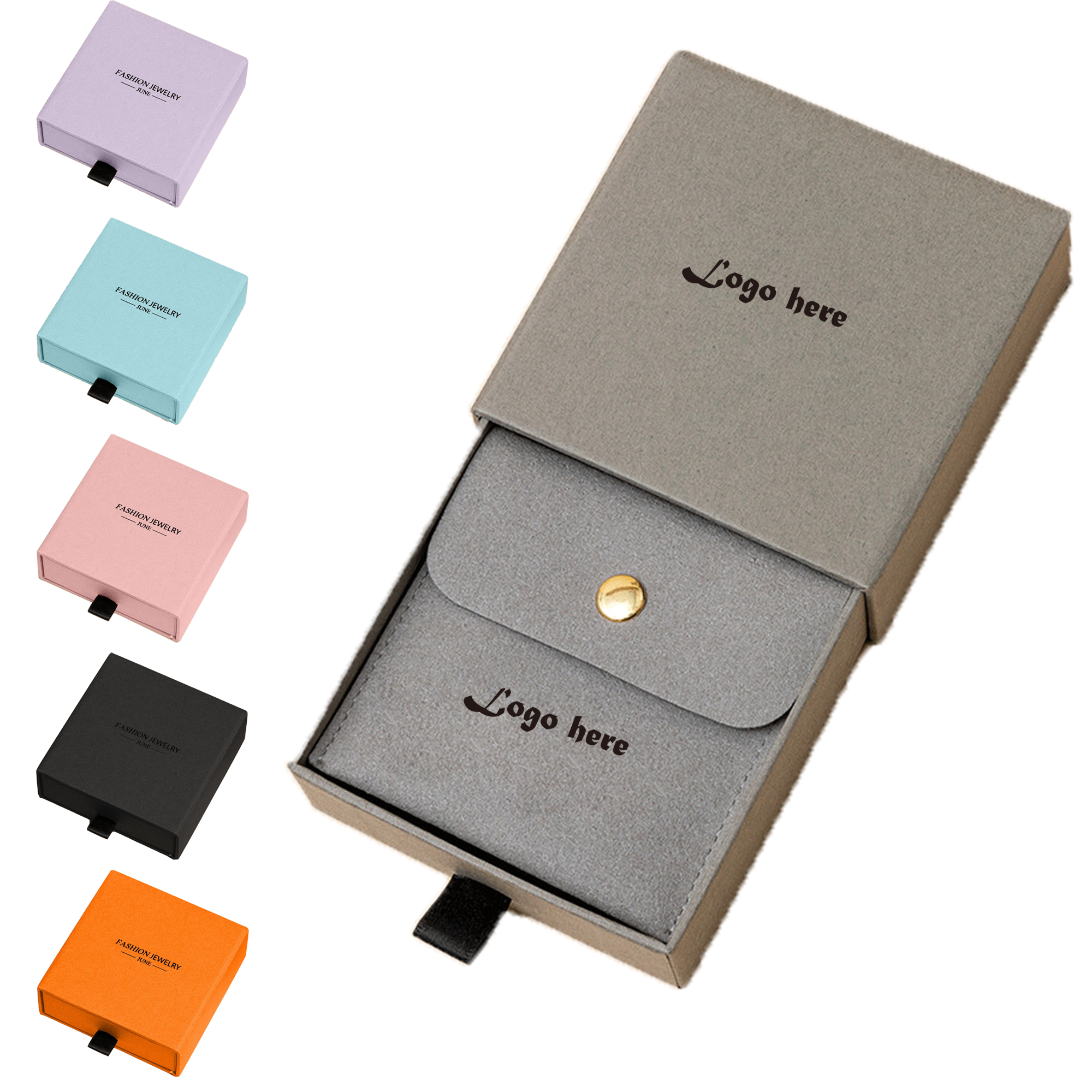 Compact Jewelry Box and Protective Velvet Bag 1
