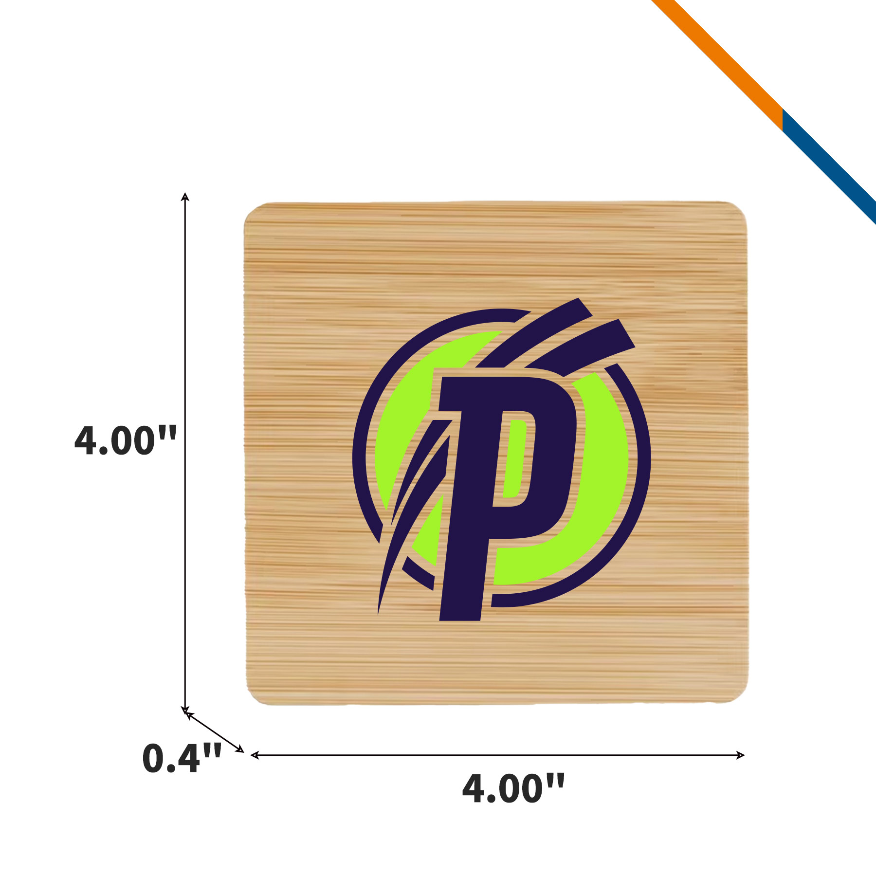 Moxzir Bamboo Square Coaster 5