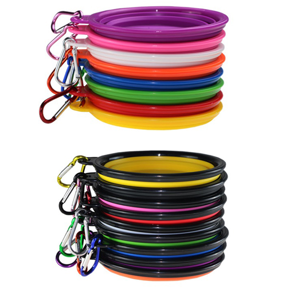 1000 Collapsible Pet Bowl W/Carabiner 3