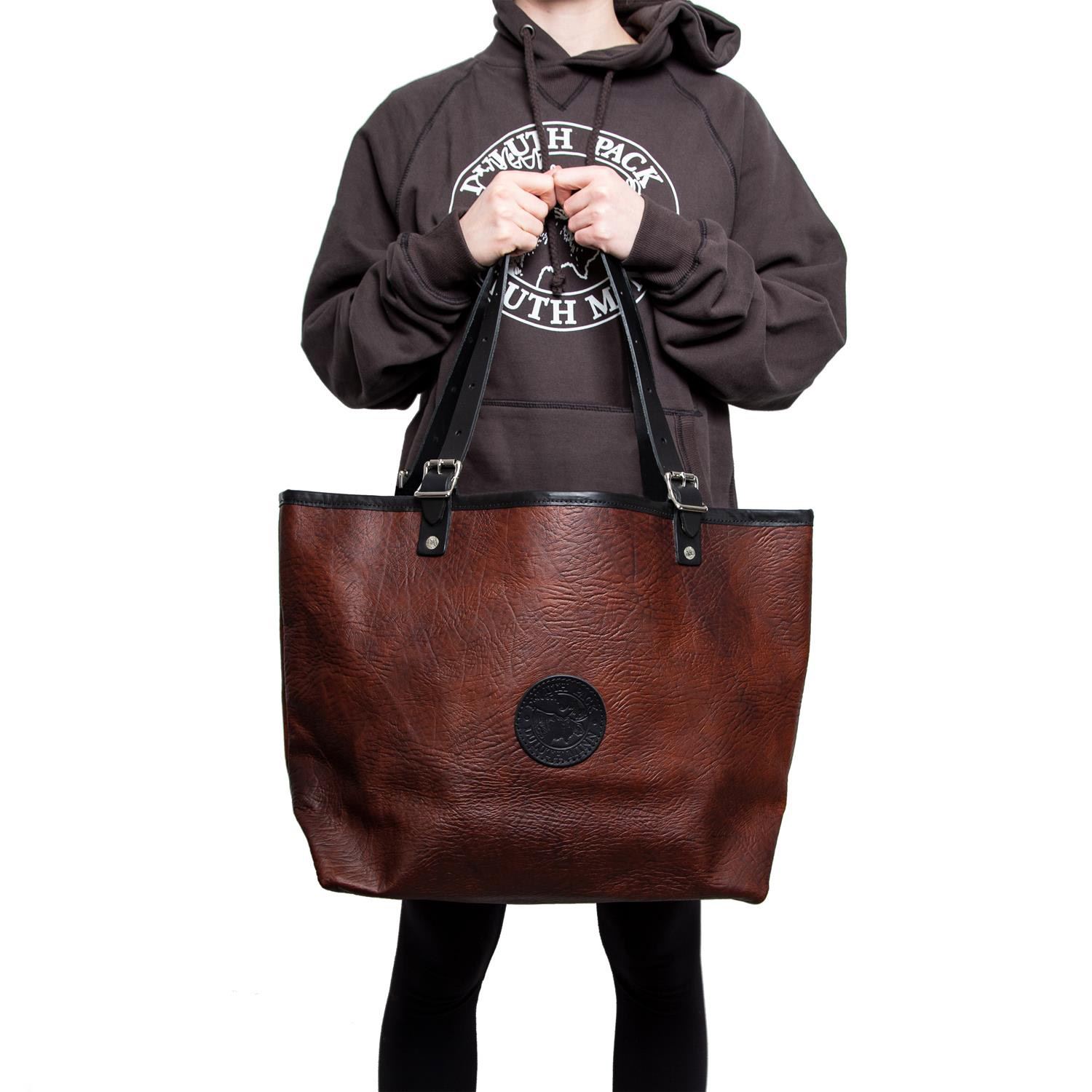 Duluth Pack™ Bison Leather Market Tote 6
