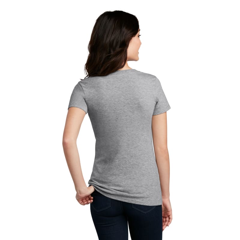 District Women's Perfect Blend CVC V-Neck Tee. 11
