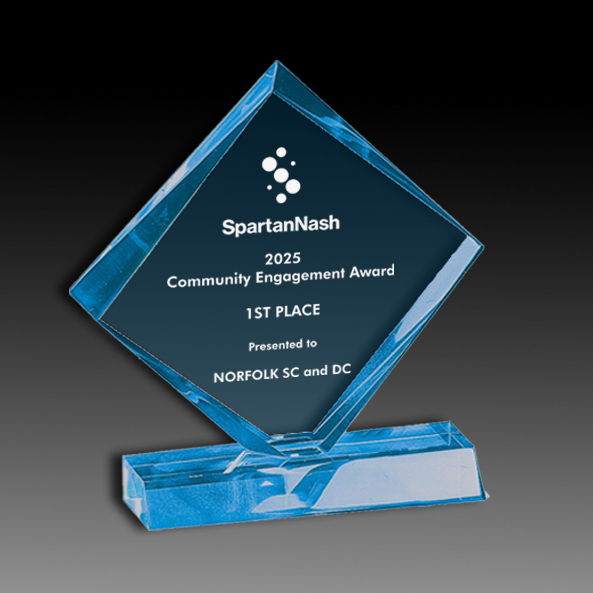 Lucite Award With Base 6