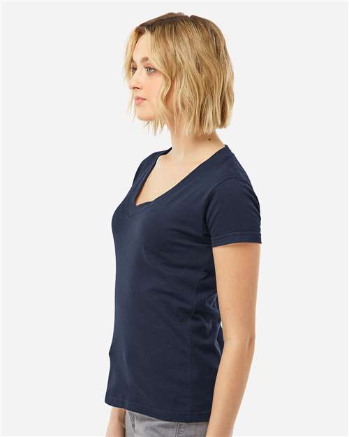 Women's Fine Jersey V-Neck T-Shirt - 214 2
