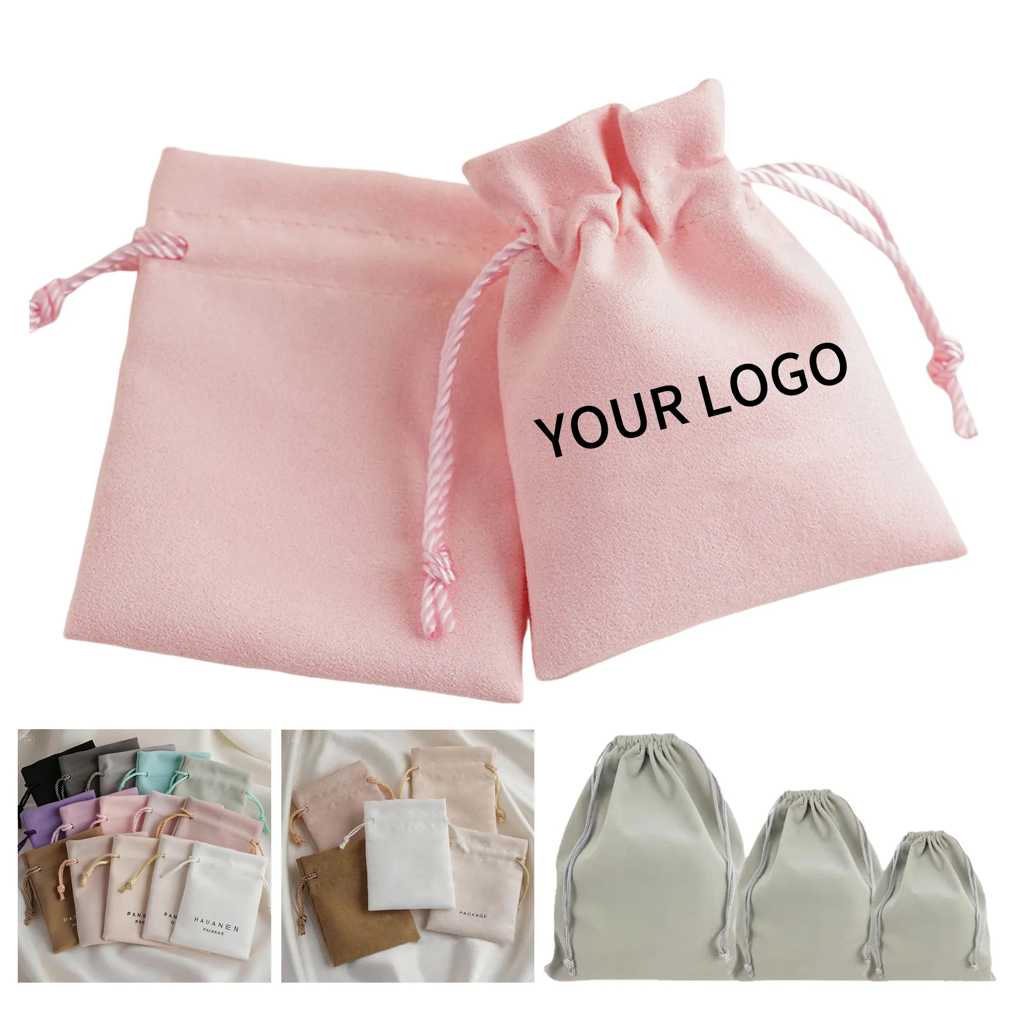 Flannel Drawstring Pouch 4