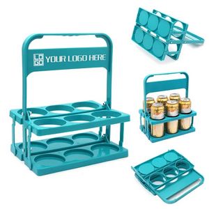 Plastic Foldable Beer Bottle Basket Holder 11