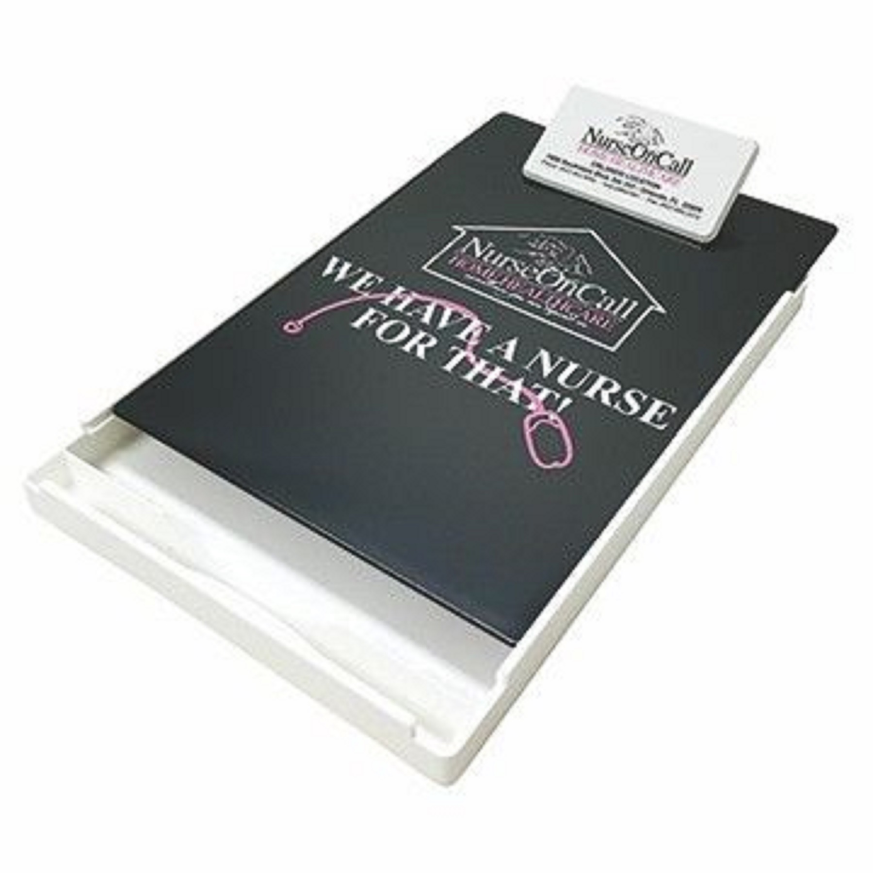 Letter Size Clipboard w/ Storage Box & Square Plastic Clip 1